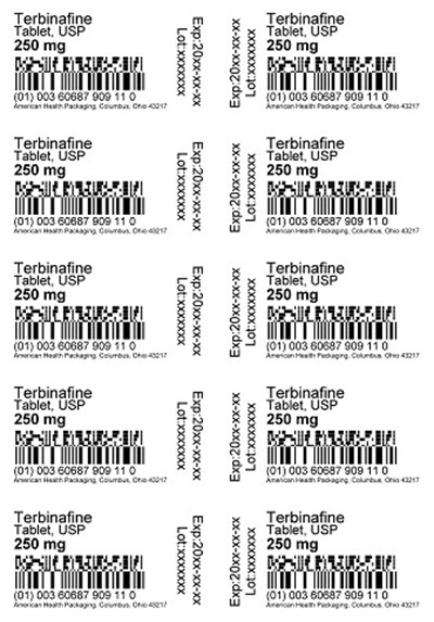 250 mg Terbinafine Tablet Blister.jpg (250 mg Terbinafine Tablet Blister)